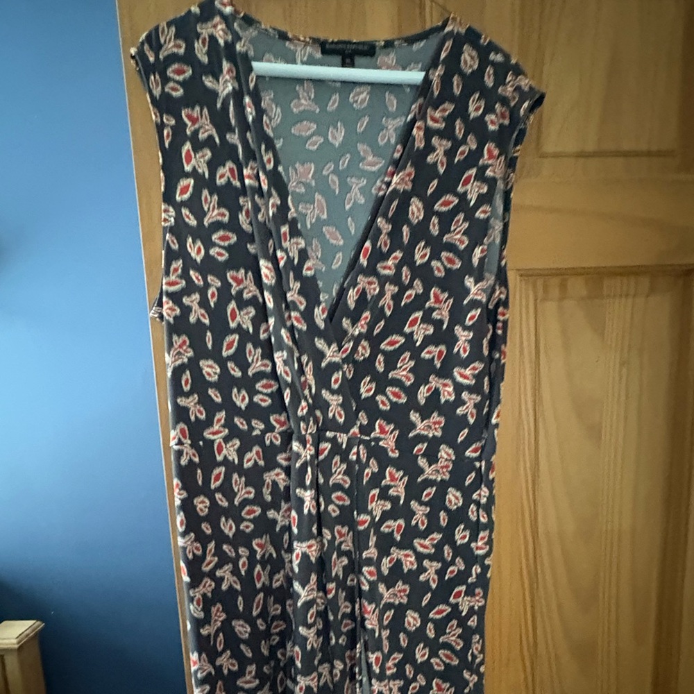 Banana Republic Brown Sleeveless Wrap Dress